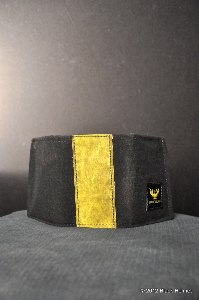 Bunker Gear Tri-Fold Wallet (Black) - Black Helmet Firefighter Shirts